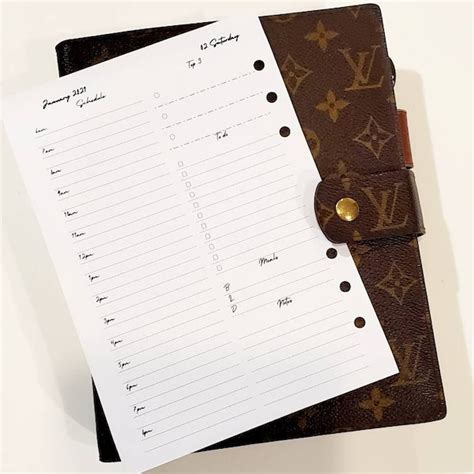 gucci agenda refill 2021|A5 Daily Planner Refill, 6 Ring Binder Inserts, A5 Binder Inner .